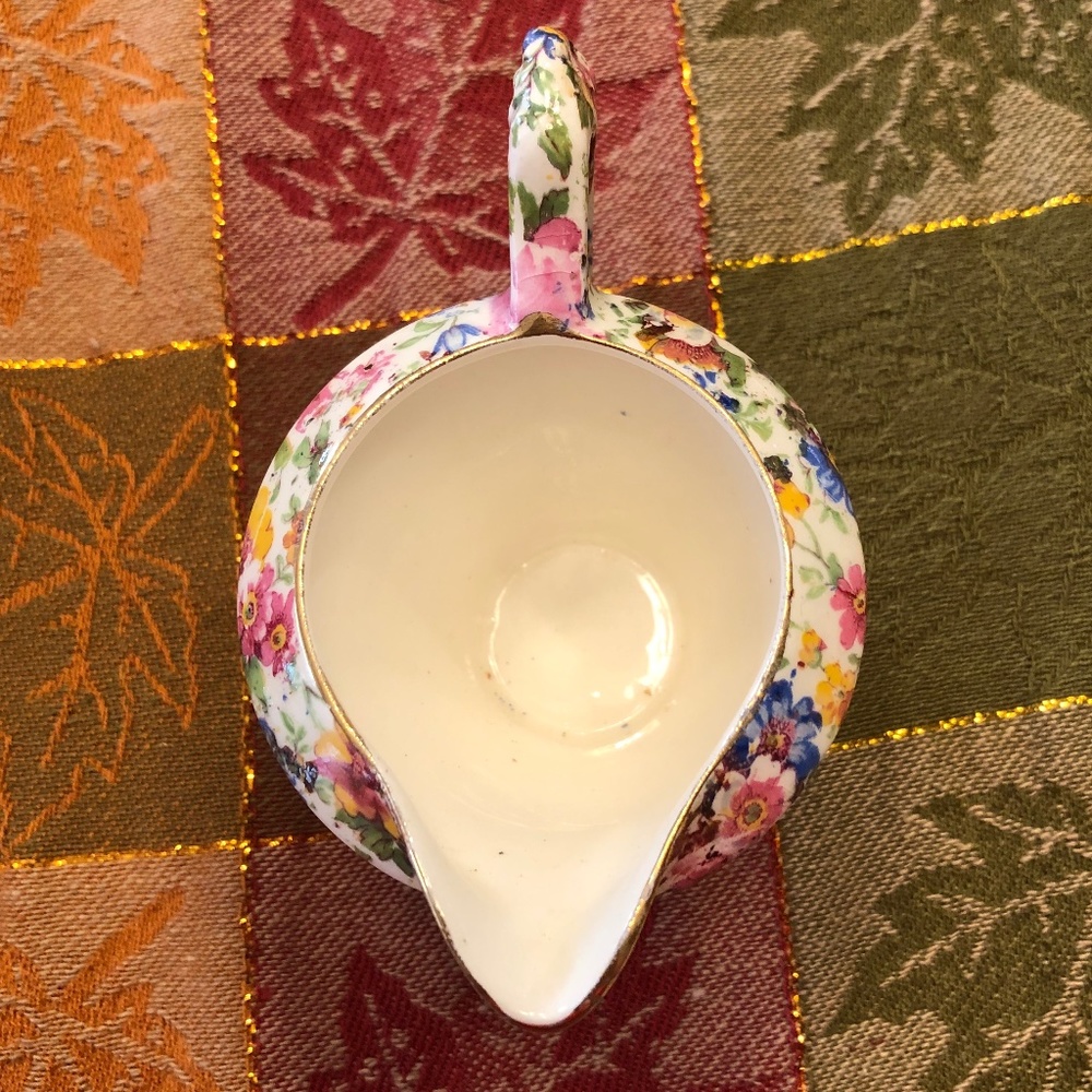 James Kent Ltd. Made in England Fenton Mille Fleurs Small Creamer - Picture 6 of 7